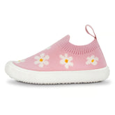 Jan + Jul Graphic Knit Shoes - Pink Daisy